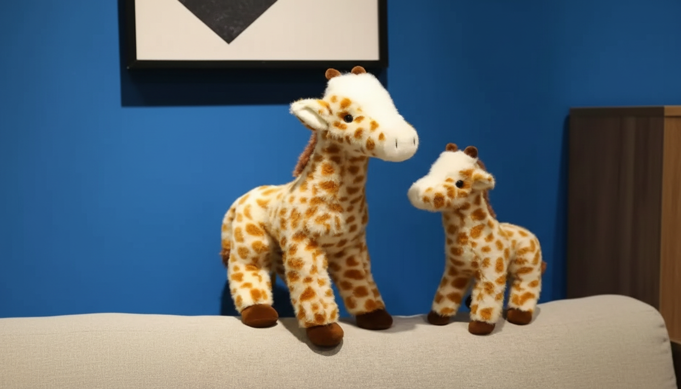 Soft Standing Giraffe Plush: Lifelike, Gift-Ready